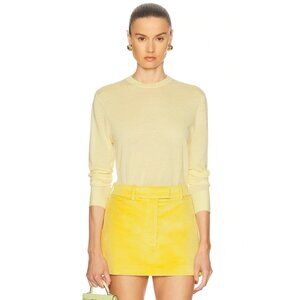 RENGGLI Cashmere Crewneck Sweater in Lemon